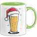 Bier Weihnachtsfeier Tasse Geschenk Lustige Geschenkidee Spruch Grün Trendation