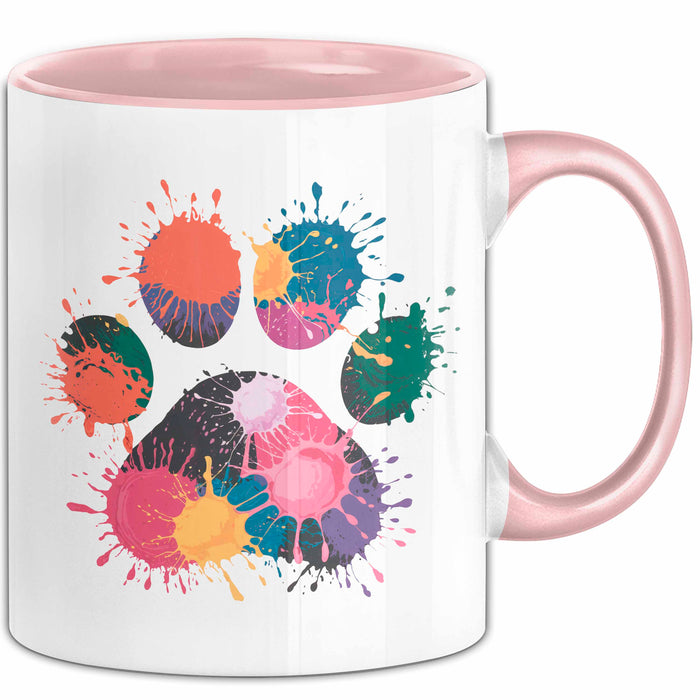 Hund Tierliebhaber Tasse Geschenk Lustige Geschenkidee Spruch Rosa Trendation