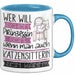 Katzensitterin Tasse Geschenk Spruch Wer Will Schon Prinzessin Sein Wenn Man Auch Katzensitterin Sein Kann Blau Trendation