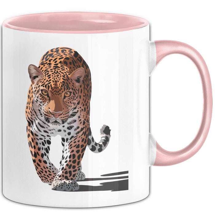 Leopard Tier Tasse Geschenk Lustige Geschenkidee Spruch Rosa Trendation