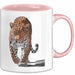 Leopard Tier Tasse Geschenk Lustige Geschenkidee Spruch Rosa Trendation