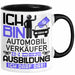 Automobilverkäufer Ausbildung Tasse Geschenk Ich Bin Automobilverkäufer In Der Ausbildung Ich Darf Das Geschenkidee Spruch Schwarz Trendation