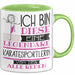 Karatesportlerin Tasse Geschenk Ich Bin Diese Eine Legendäre Karatesportlerin Von Der Alle Reden Geschenkidee Geburtstag Weihnachten Grün Trendation