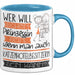 Katzenhotelbesitzerin Tasse Geschenk Spruch Wer Will Schon Prinzessin Sein Wenn Man Auch Katzenhotelbesitzerin Sein Kann Blau Trendation