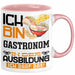 Gastronom Ausbildung Tasse Geschenk Ich Bin Gastronom In Der Ausbildung Ich Darf Das Geschenkidee Spruch Rosa Trendation