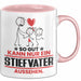 Stiefvater Geschenk Tasse So Gut Kann Nur Ein Stiefvater Aussehen Geschenkidee Kaffee-Becher Rosa Trendation