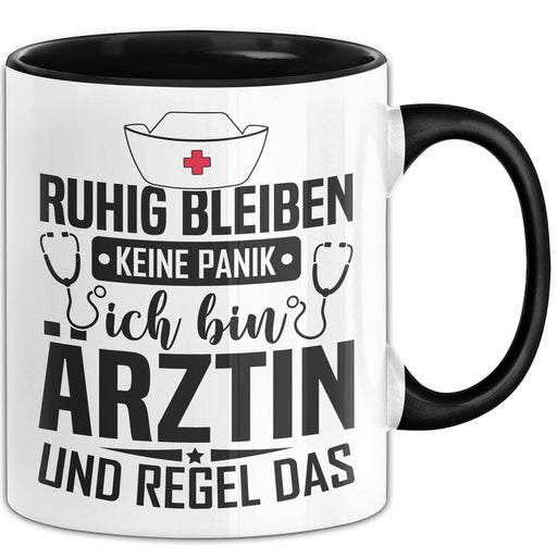 Ärztin Tasse Geschenk Ruhig Bleiben Ich Bin Ärztin Und Regel Das Geschenkidee Hausärztin Trendation