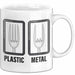 Plastik Tasse Geschenk Plastic Metal Musiker Spruch Geschenkidee Weiß Trendation