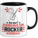 Rocker Geschenk Tasse So Gut Kann Nur Ein Rocker Aussehen Geschenkidee Kaffee-Becher Schwarz Trendation