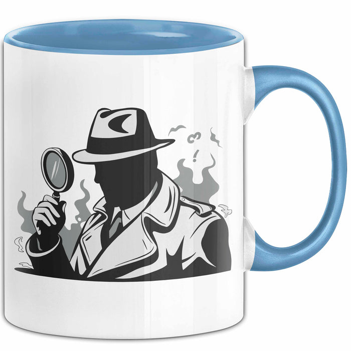 Mystisch Liebhaber Tasse Geschenkidee für Spannungsfreunde Blau Trendation