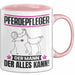 Pferdepfleger Tasse Geschenk für Pferdepfleger Der Mann Der Alles Kann Geschenkidee zum Geburtstag Rosa Trendation