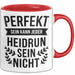 Heidrun Tasse Geschenk Perfekt Sein Kann Jeder Geschenkidee Geburtstag Rot Trendation