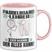 Paddelboard-Lehrer Tasse Geschenk für Paddelboard-Lehrer Der Mann Der Alles Kann Geschenkidee zum Geburtstag Rosa Trendation