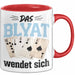 Poker Tasse Geschenk Das Blyat Wendet Sich Spruch Geschenkidee Rot Trendation