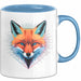 Fuchs Tierliebhaber Tasse Geschenk Lustige Geschenkidee Spruch Blau Trendation