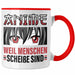 TRENDATION Anime Tasse Geschenk Spruch Kaffeetasse Rot Trendation