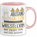 Wrestlerin Tasse Geschenk Lustig Abstand Halten Hochleistungs-Wrestlerin Mit Drang Zur Perfektion Bei Der Arbeit Rosa Trendation