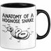 Reptil Schlange Tier Tasse Geschenk Lustige Geschenkidee Spruch Anatomie Einer Hakennasennatter Schwarz Trendation