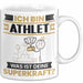 Athlet Tasse Geschenk für Athlet Geburtstag Lustiger Spruch Kaffee-Becher Was Ist Deine Superkraft Weiß Trendation