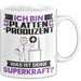 Plattenproduzent Tasse Geschenk für Plattenproduzent Geburtstag Lustiger Spruch Kaffee-Becher Was Ist Deine Superkraft Weiß Trendation