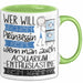 Aquarium-Enthusiastin Tasse Geschenk Spruch Wer Will Schon Prinzessin Sein Wenn Man Auch Aquarium-Enthusiastin Sein Kann Grün Trendation