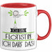 Geschenk für Flötistin Tasse Lustige Geschenkidee Geburtstag Ich Bin Flötistin Ich Darf Das Rot Trendation