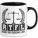 Richter Tasse Geschenk Rtfl Read The Fuc*** Law Jurist Geschenkidee Becher Trendation