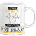 Vogelliebhaberin Tasse Geschenk Becher Stark Attraktiv Furchtlos Vogelliebhaberin Lustige Geschenkidee Weiß Trendation