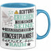 Konzertpianist Geschenk Tasse Lustiger Spruch Erheben Sie Sich Der Konzertpianist Betritt den Raum Blau Trendation