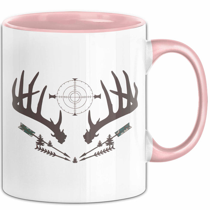 Jäger Tasse Geschenkidee Naturbursche Lustiger Spruch Geschenkidee Lustig Rosa Trendation