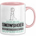 Snowshoer Geschenk Tasse Ich Bin Snowshoer Aber Sag Doch Einfach Superheld Lustige Geschenkdiee für Snowshoer Kaffee-Becher Rosa Trendation