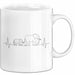 Elefant Tier Tasse Geschenk Lustige Geschenkidee Spruch Elefanten Herzschlag Weiß Trendation