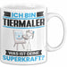 Tiermaler Tasse Geschenk für Tiermaler Geburtstag Lustiger Spruch Kaffee-Becher Was Ist Deine Superkraft Weiß Trendation