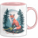 Fuchs Tierliebhaber Tasse Geschenk Lustige Geschenkidee Spruch Rosa Trendation