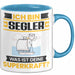 Segler Tasse Geschenk für Segler Geburtstag Lustiger Spruch Kaffee-Becher Was Ist Deine Superkraft Blau Trendation