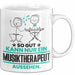 Musiktherapeut Geschenk Tasse So Gut Kann Nur Ein Musiktherapeut Aussehen Geschenkidee Kaffee-Becher Weiß Trendation