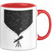 Astronom Tasse Geschenk Lustige Geschenkidee Spruch Für Sternen Gucker Rot Trendation