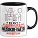 Musikberater Geschenk Tasse So Gut Kann Nur Ein Musikberater Aussehen Geschenkidee Kaffee-Becher Schwarz Trendation