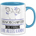 Taekwondo-Kämpferin Geschenk Tasse Becher Die Frau Die Allen Kann Geschenkidee für eine Taekwondo-Kämpferin Lustig Blau Trendation