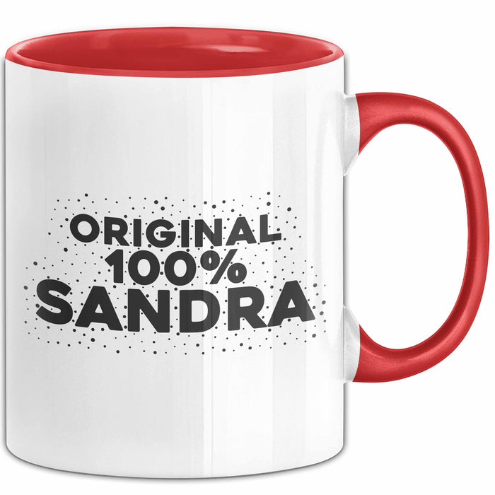 Sandra Tasse Original 100% Sandra Geschenk Rot Trendation