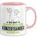 Konzertgänger Geschenk Tasse So Gut Kann Nur Ein Konzertgänger Aussehen Geschenkidee Kaffee-Becher Rosa Trendation