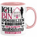 Immobilienkauffrau Ausbildung Start Geschenk Tasse Ich Bin Immobilienkauffrau In Der Ausbildung Ich Darf Das Kaffee-Becher Geschenkidee Rosa Trendation