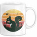 Eichhörnchen Tierliebhaber Retro Tasse Geschenk Lustige Geschenkidee Spruch Weiß Trendation