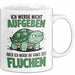 Sarkastische Schildkröte Tierliebhaber Tasse Geschenk Lustige Geschenkidee Spruch Ich Werde Die Ganze Zeit Fluchen Weiß Trendation