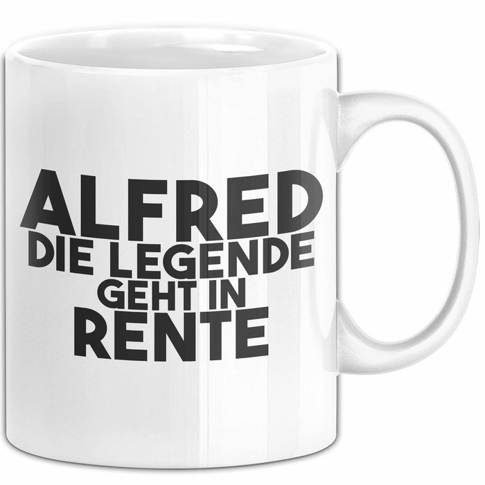 Alfred Tasse Alfred – Die Legende Geht In Rente Geschenk