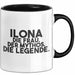 Ilona Tasse Ilona – Die Frau. Der Mythos. Die Legende. Geschenk Schwarz Trendation