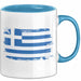 Griechenland Tasse Geschenk Grieche Flagge Kaffee-Becher Blau Trendation