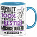Musikstudent Geschenk Lustiger Spruch für Musikstudent Geschenkidee Bester Musikstudent Der Welt Blau Trendation