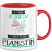 Pianistin Tasse Geschenk Becher Stark Attraktiv Furchtlos Pianistin Lustige Geschenkidee Rot Trendation