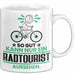 Radtourist Geschenk Tasse So Gut Kann Nur Ein Radtourist Aussehen Geschenkidee Kaffee-Becher Weiß Trendation